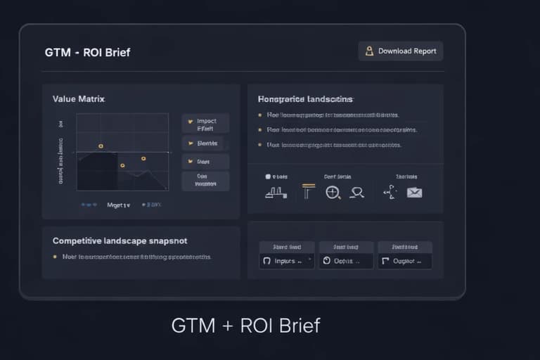GTM and ROI brief report preview